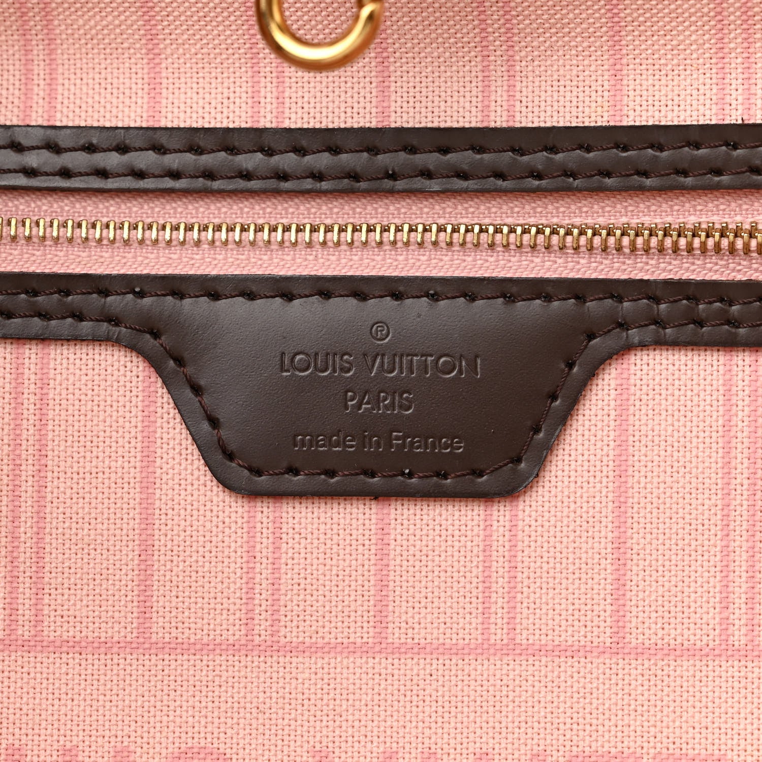 Louis Vuitton Damier Ebene Neo Neverfull MM Rose Ballerine 8 of 15