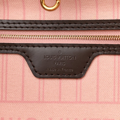 Louis Vuitton Damier Ebene Neo Neverfull MM Rose Ballerine 8 of 15