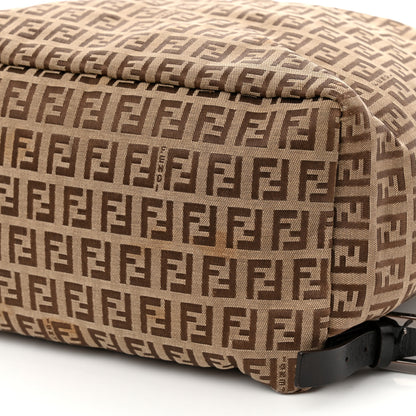 Fendi Zucchino Flap Backpack Tobacco 14 of 14