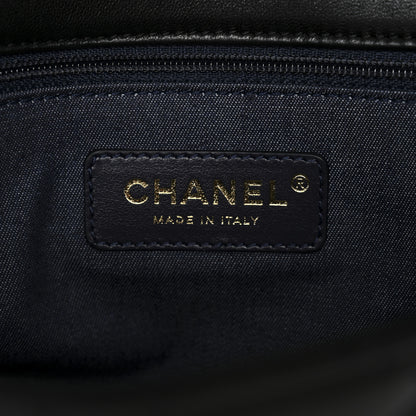 Chanel Lambskin Quilted Resin Bi-Color Chain Flap Bag Black 6 of 10