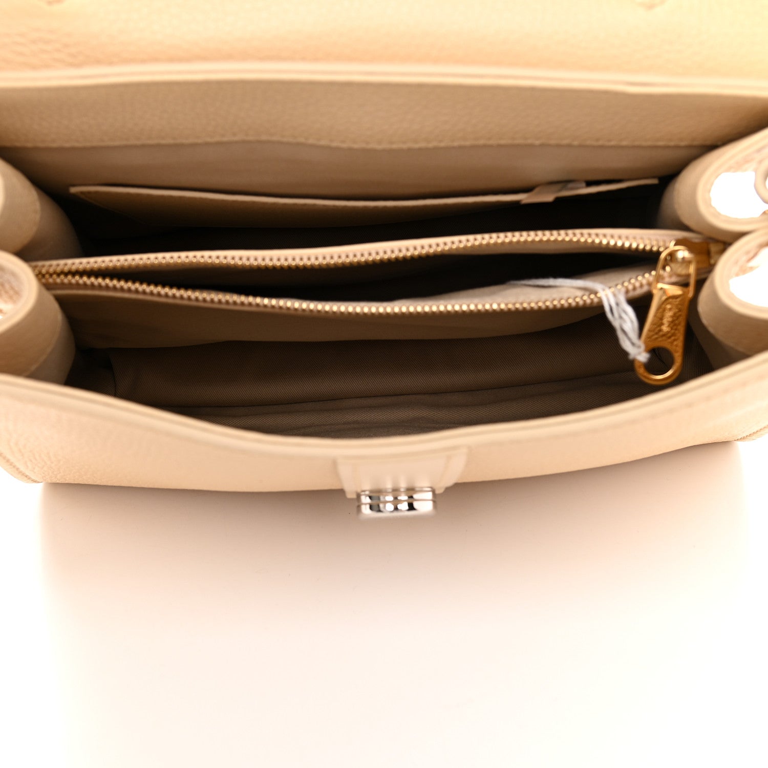 Chloe Shiny Grained Calfskin Medium Aby Day Shoulder Bag Blondie Beige 5 of 8