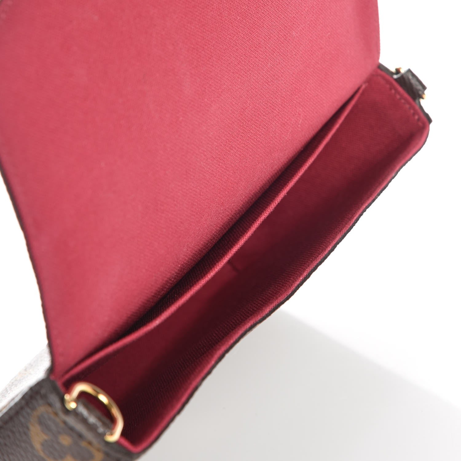 Louis Vuitton Monogram Pochette Felicie Chain Wallet Fuchsia 5 of 9