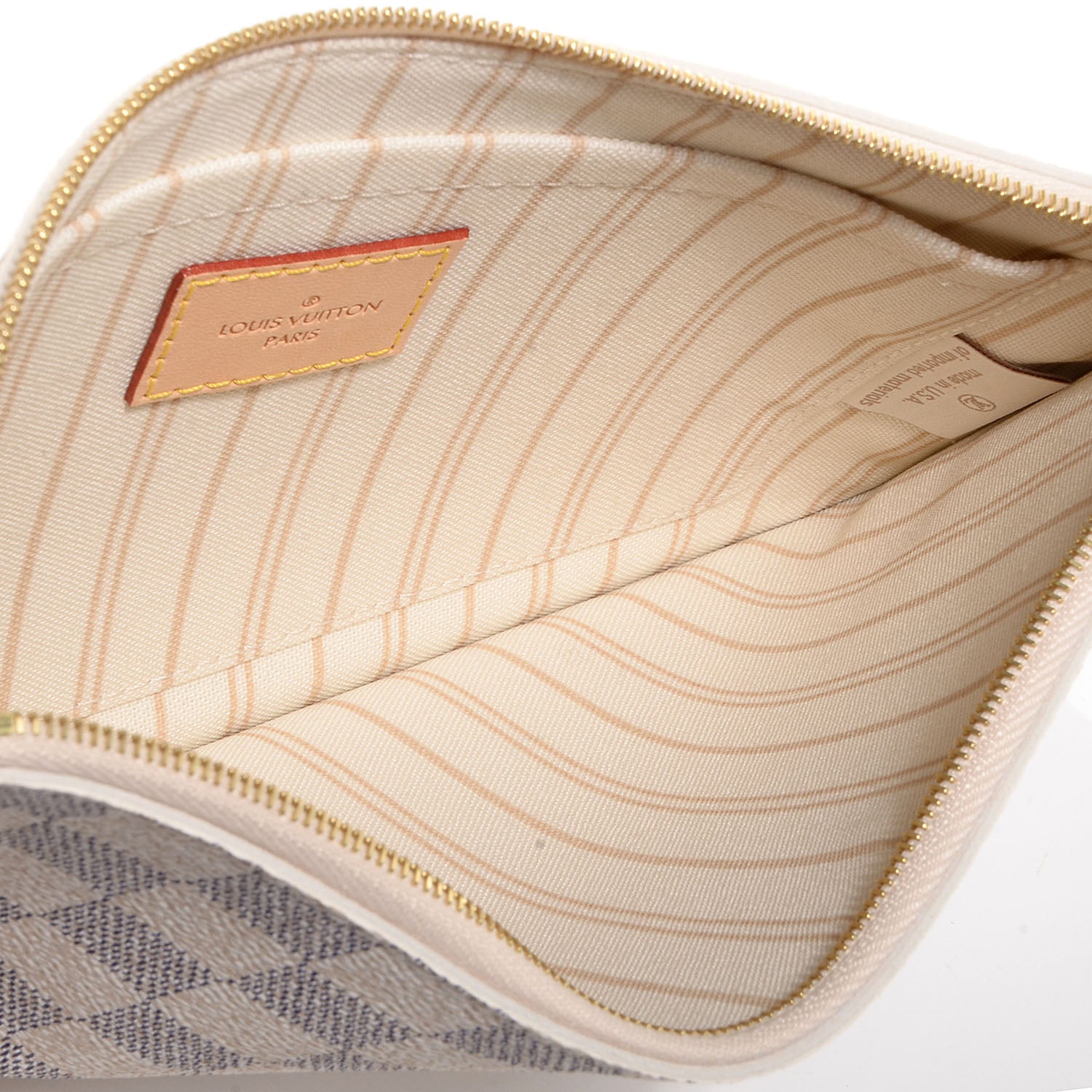 Louis Vuitton Damier Azur Neverfull MM GM Pochette 5 of 8