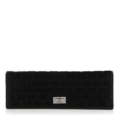 Chanel Satin Ribbon Evening Clutch Black 1 of 8