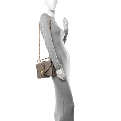 Chloe Shiny Goatskin Calfskin Mini Aby Chain Shoulder Bag Motty Grey 2 of 14