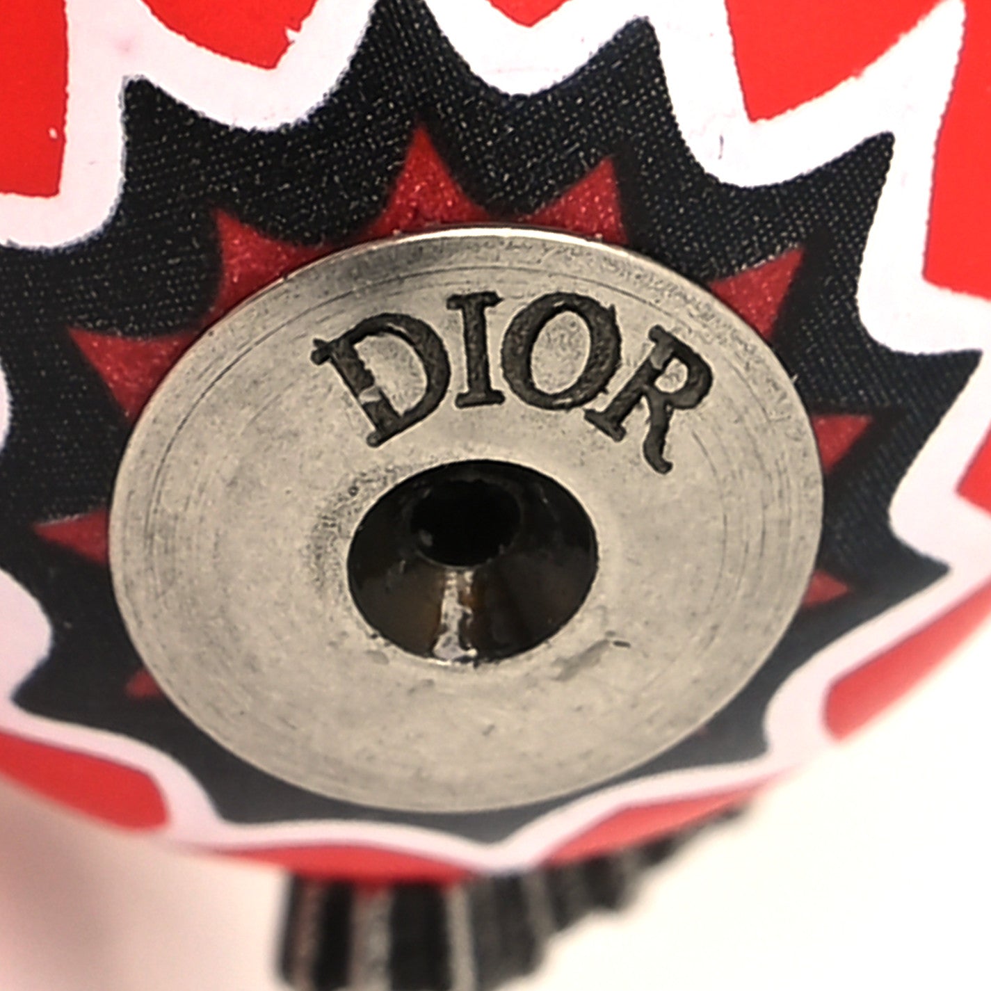 Christian Dior Crystal Mise En Dior Tribal Earrings Matte Red 4 of 4