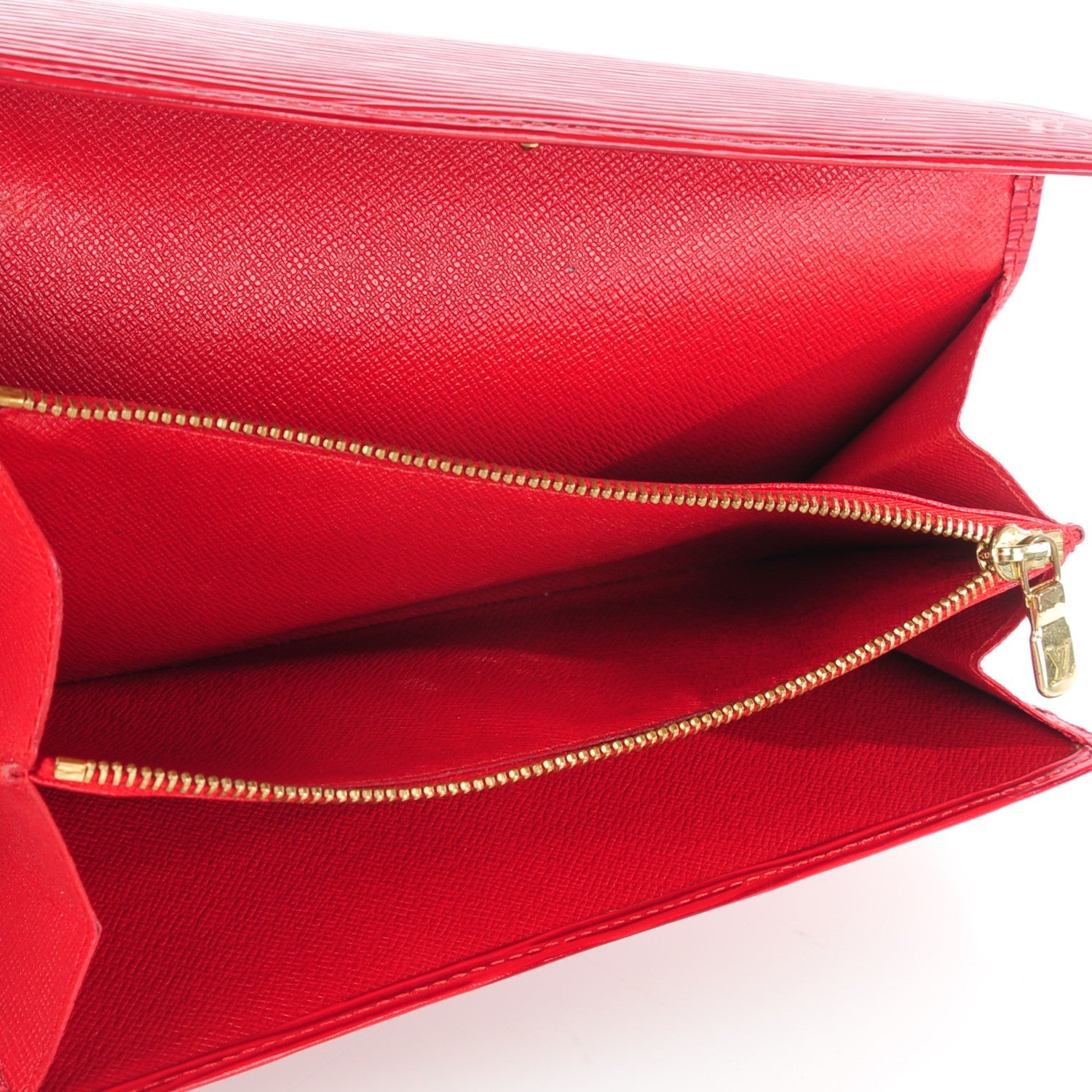 Louis Vuitton Epi Porte-Monnaie Credit Wallet Castillan Red 7 of 7