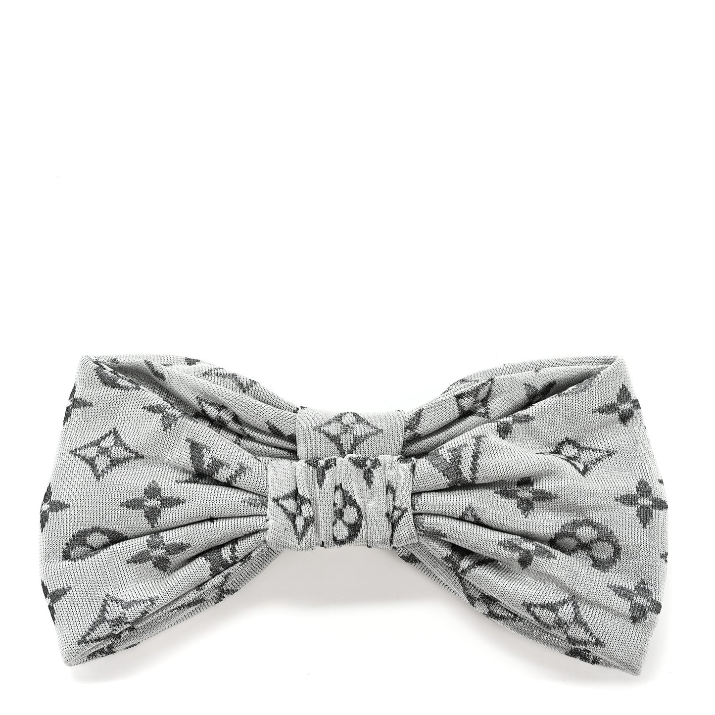 Silk Monogram LV Pool Party Turban Headband Argent