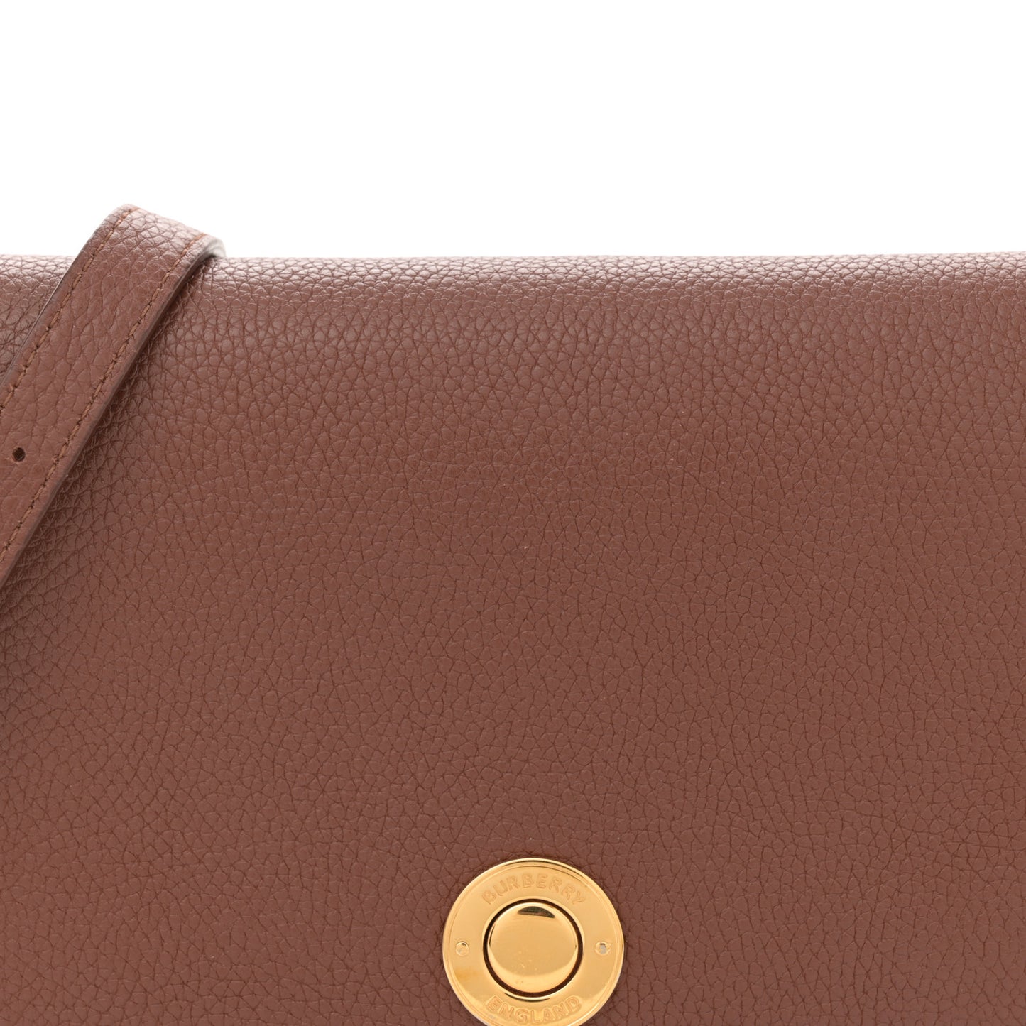 Grainy Calfskin Vintage Check Hampshire Crossbody Archive Beige Tan