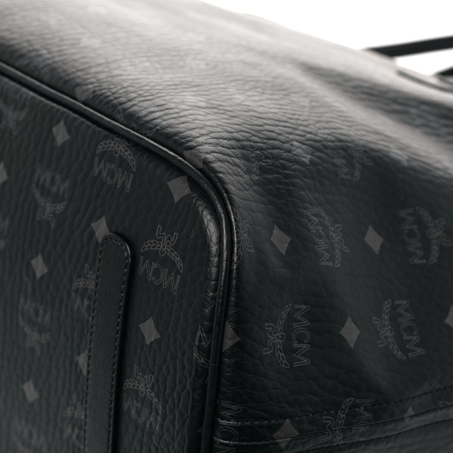 MCM Visetos Large Liz Reversible Shopper Tote Black 11 of 19