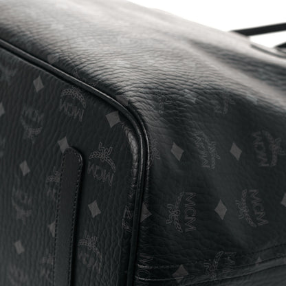 MCM Visetos Large Liz Reversible Shopper Tote Black 11 of 19