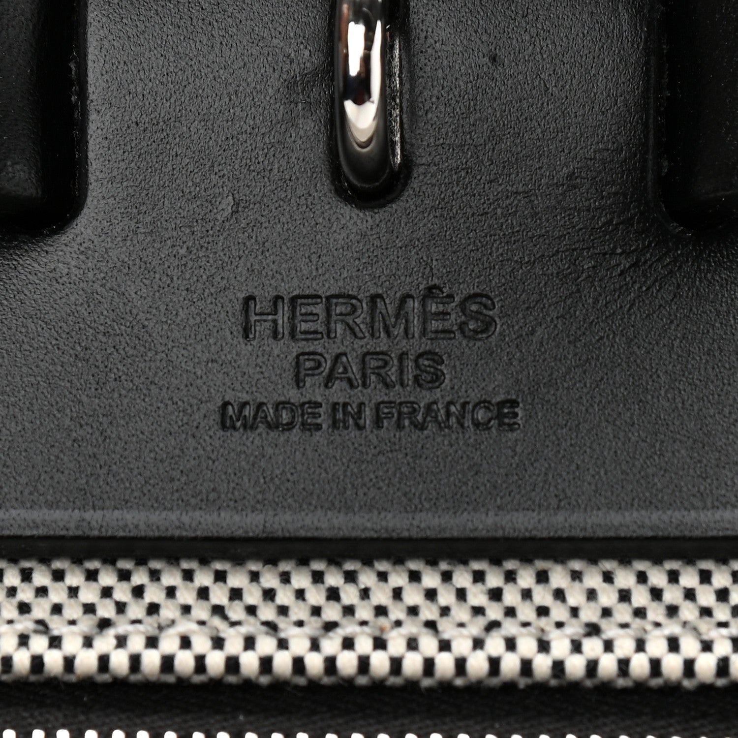 Hermes Toile H Berline Vache Hunter Herbag Zip PM 31 Black Ecru 7 of 11