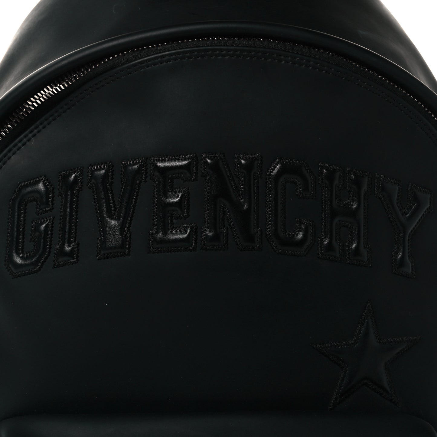 Calfskin Logo Small Backpack Black