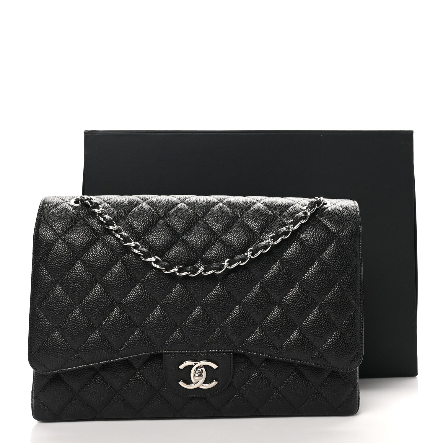 Chanel Caviar Quilted Maxi Double Flap Black 11 of 11