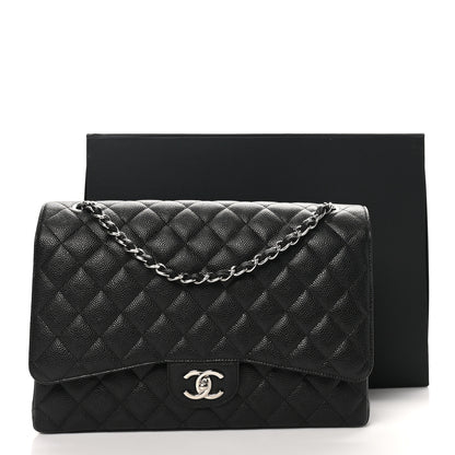 Chanel Caviar Quilted Maxi Double Flap Black 11 of 11