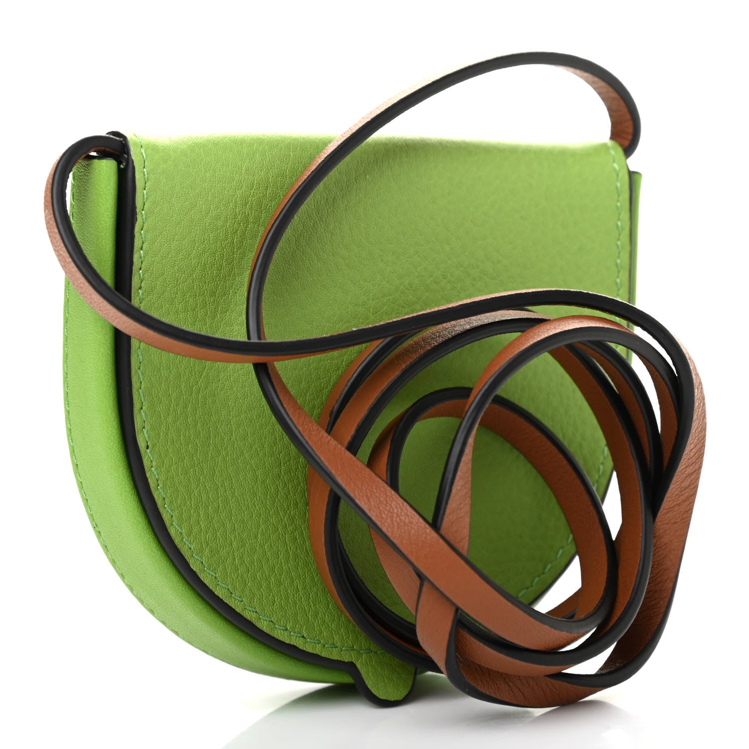 Loewe X MY NEIGHBOR TOTORO Calfskin Mini Heel Pouch Apple Green 3 of 7