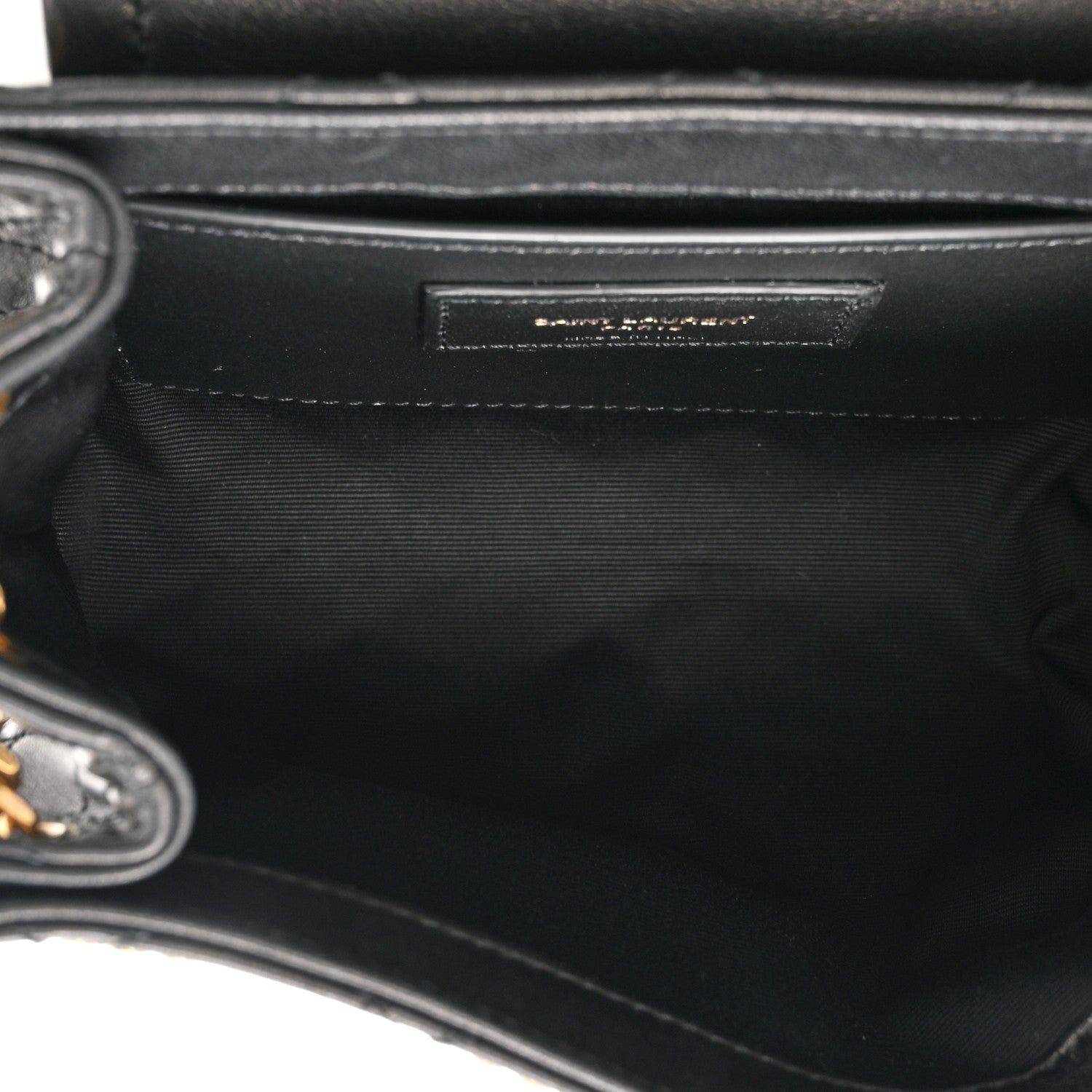 Saint Laurent Lambskin Quilted Monogram Mini Nolita Black 5 of 11