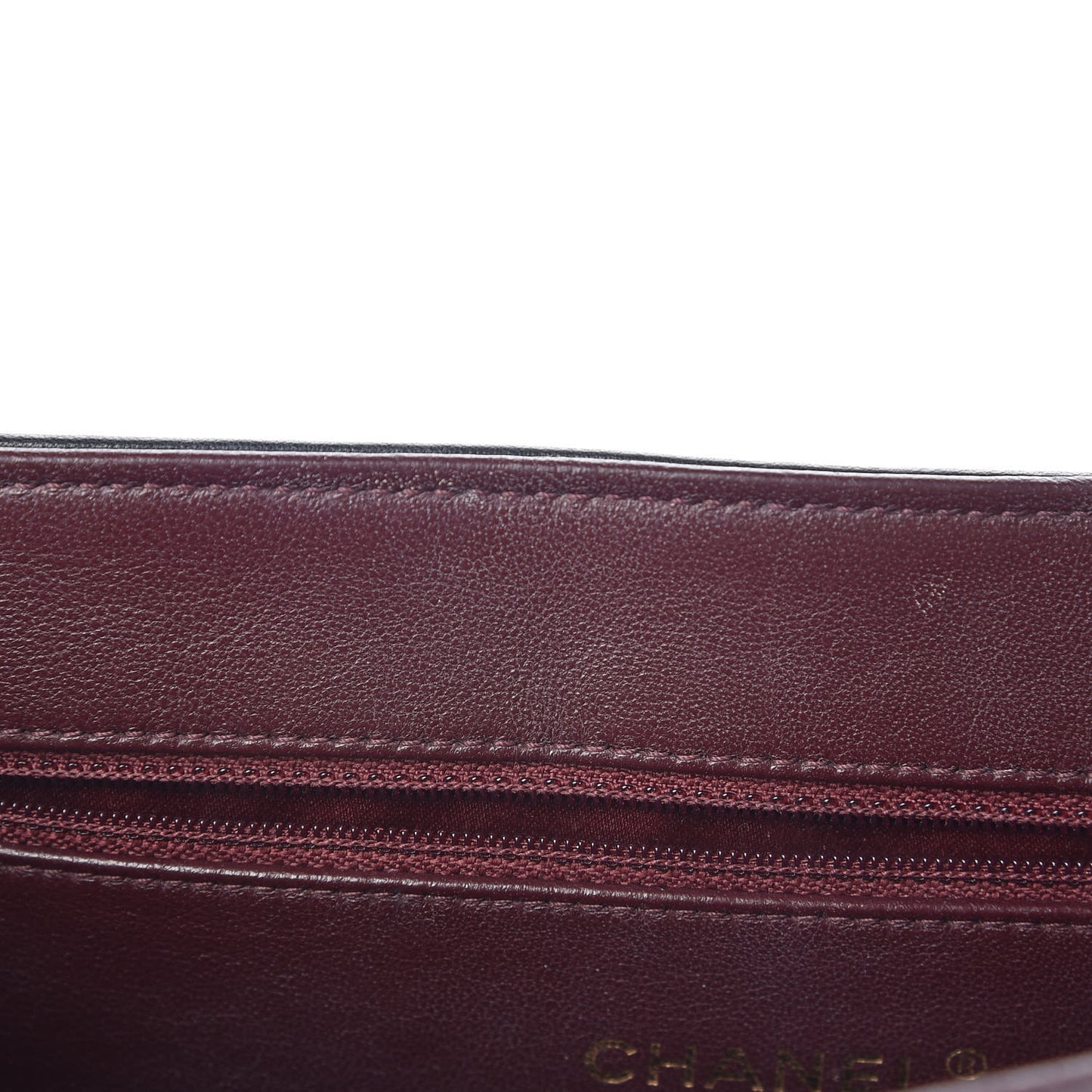 Sheepskin Quilted Large Beauty Lock Flap Black