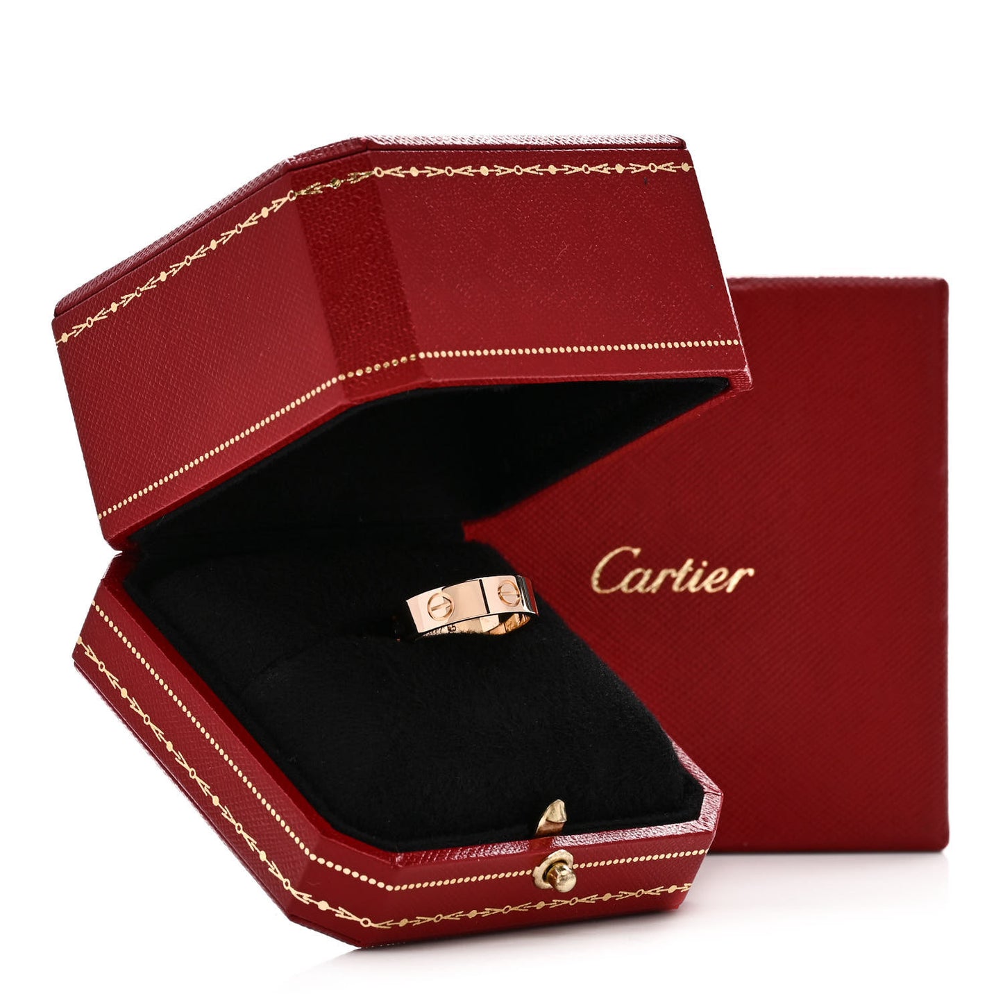18K Pink Gold 5.5mm LOVE Ring 55 7.25