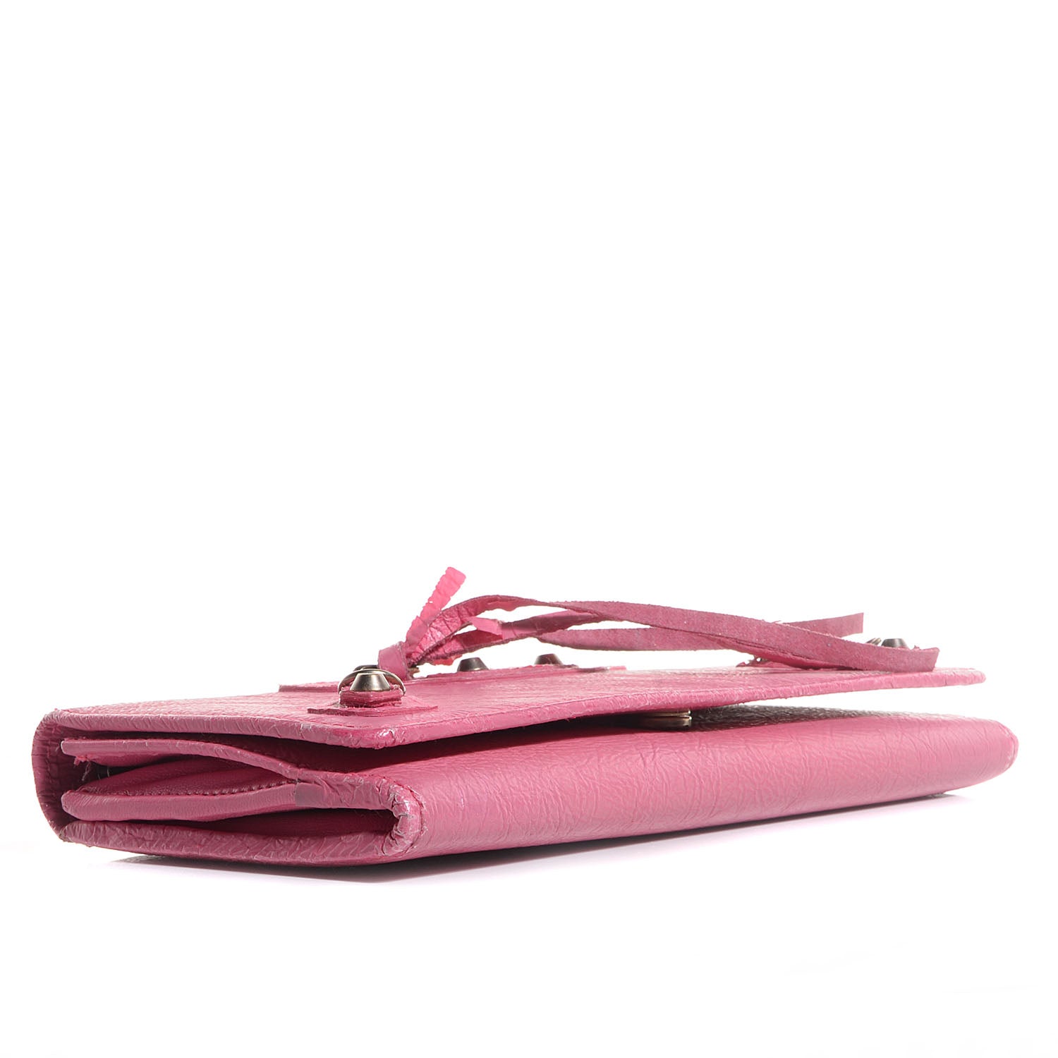 Balenciaga Calfskin Papier Platre Money Wallet Framboise 4 of 20