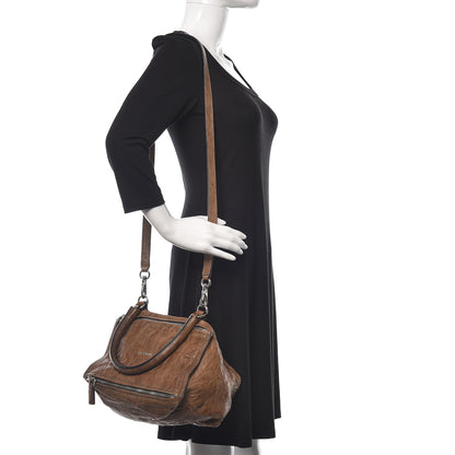 Givenchy Tumbled Sheepskin Small Pandora Brown 2 of 19