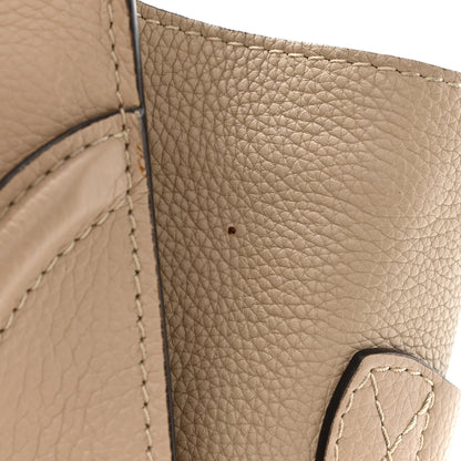 Celine Drummed Calfskin Shoulder Luggage Dune 13 of 13