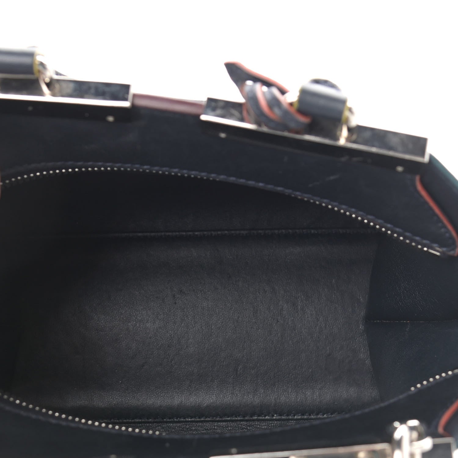 Fendi Vitello Dolce Mini 3jours Tote Blue Notte 5 of 14