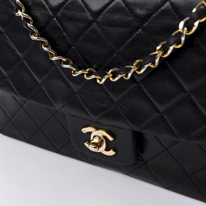 Chanel Lambskin Quilted Medium Single Flap Black 11 of 11