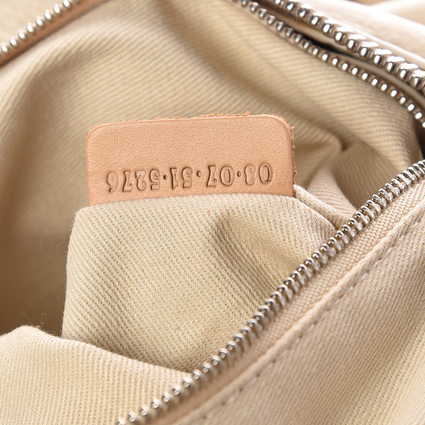 Calfskin Medium Paddington Satchel Off White