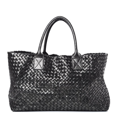 Bottega Veneta Metallic Nappa Intrecciato Medium Moon Cabat 1 of 9