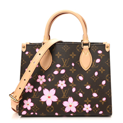 Louis Vuitton LV X TM Monogram Cherry Blossom Onthego PM Sakura Brown 1 of 10