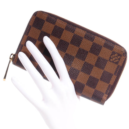 Louis Vuitton Damier Ebene Zippy Compact Wallet 2 of 8