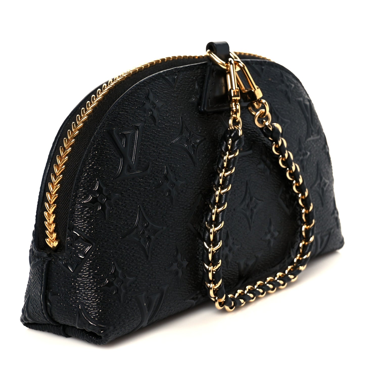 Embossed Monogram Midnight LV Moon Pochette Black
