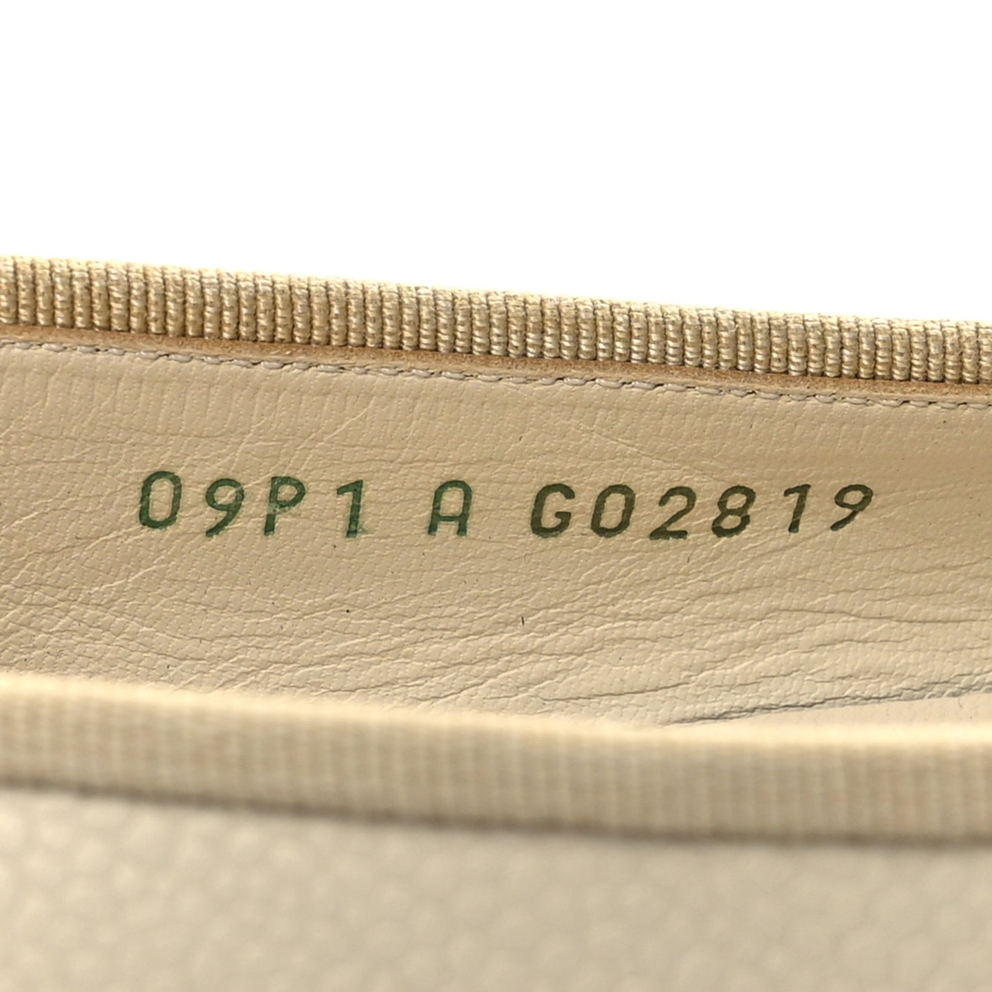 Lambskin Cap Toe CC Ballerina Flats 36 Beige