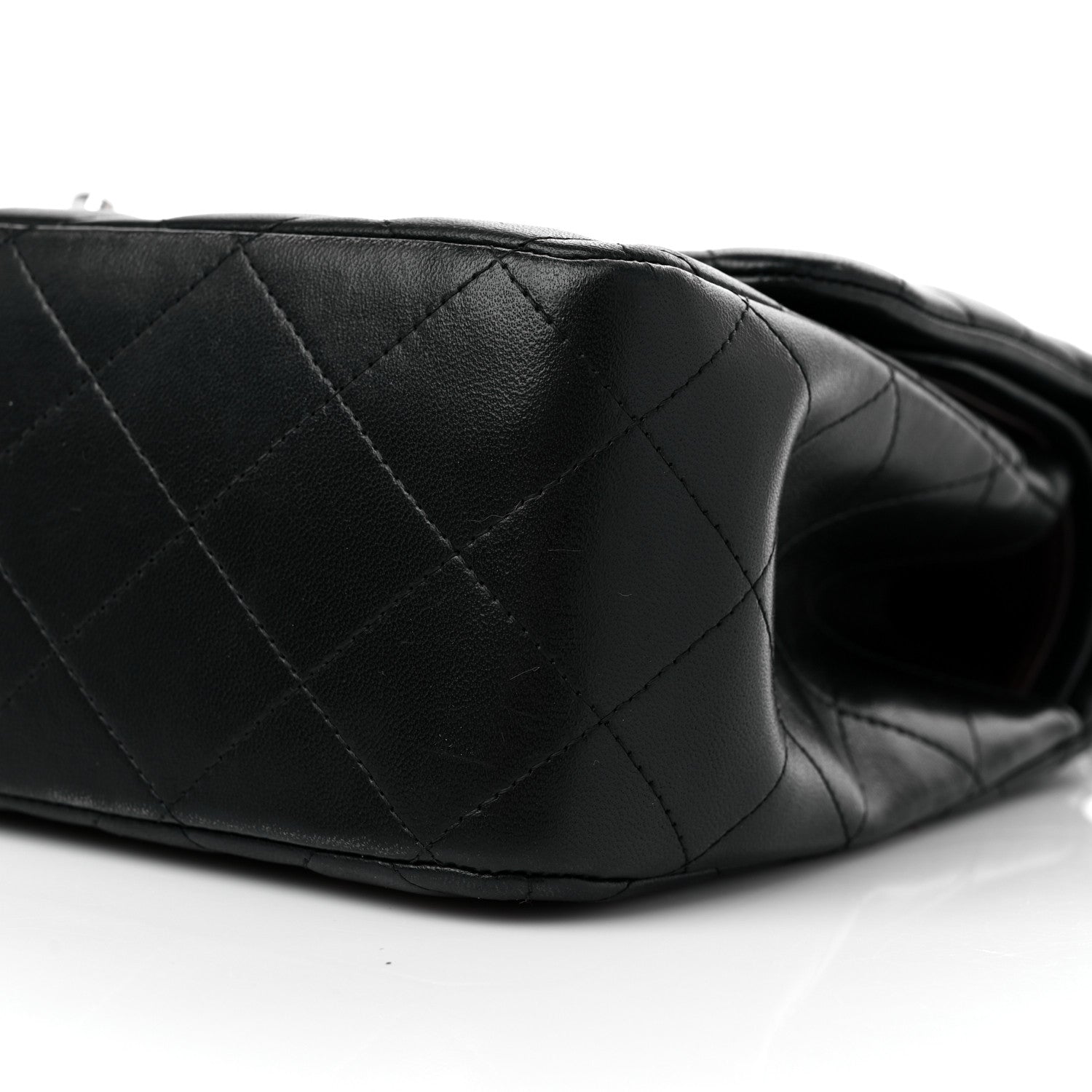 Chanel Lambskin Quilted Jumbo Double Flap Black 9 of 12