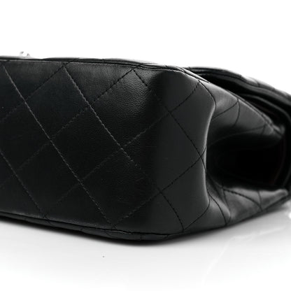 Chanel Lambskin Quilted Jumbo Double Flap Black 9 of 12