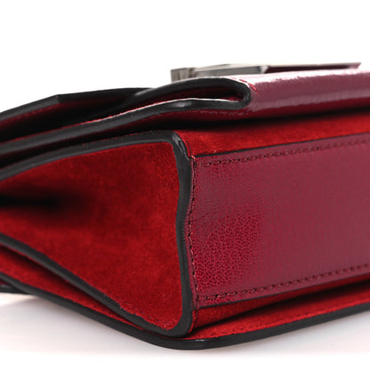 Givenchy Goatskin Mini GV3 Shoulder Bag Cherry Red 8 of 11