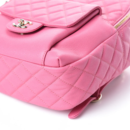 Chanel Caviar Quilted Large CC Day Backpack Pink 10 of 10