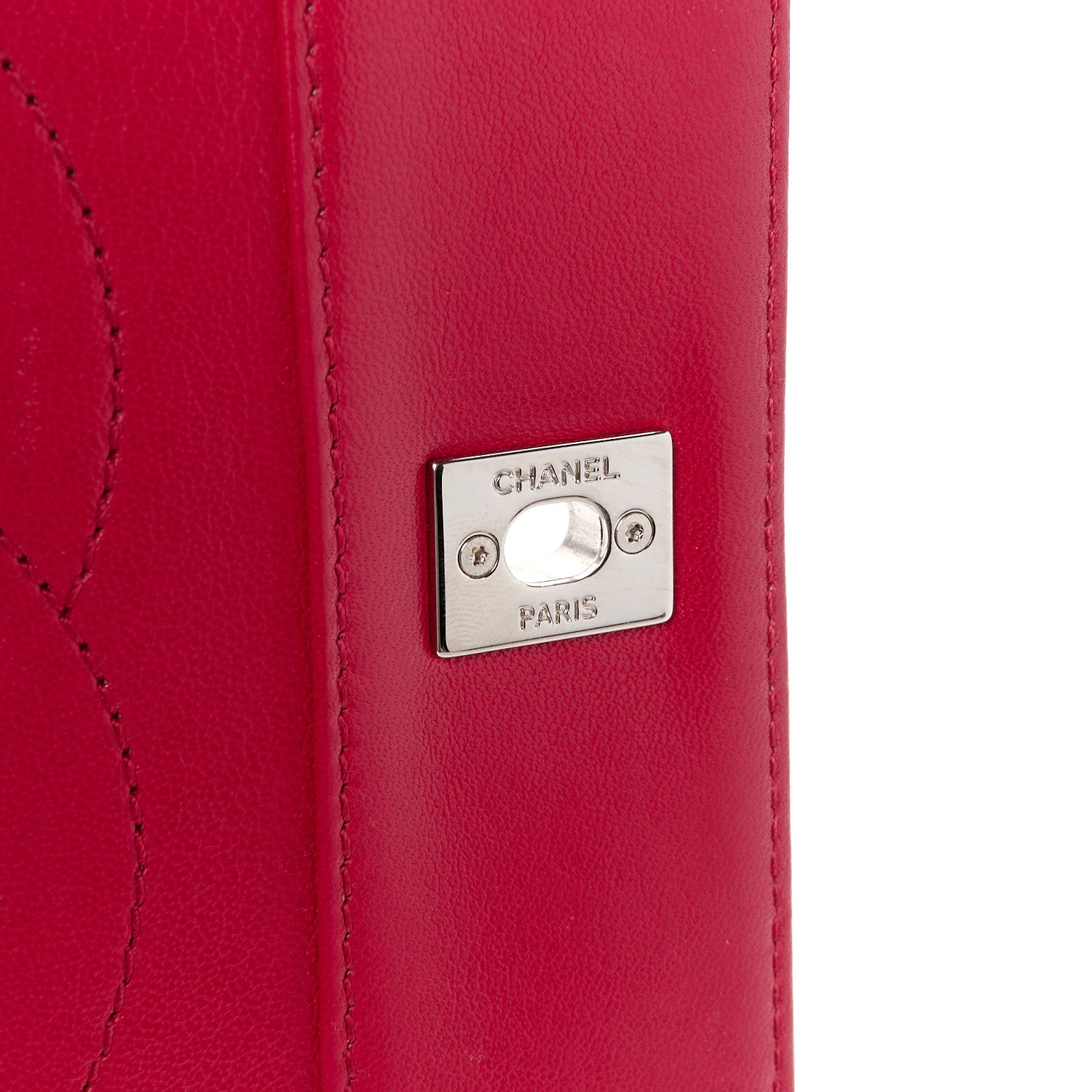 Chanel Iridescent Sheepskin Quilted Small Vintage Mademoiselle Flap Dark Pink 7 of 11