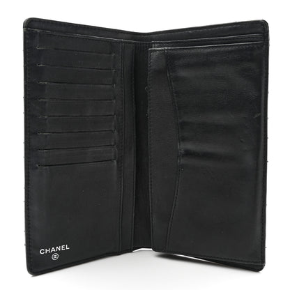 Chanel Patent Calfskin Quilted Yen Wallet Black 5 of 12