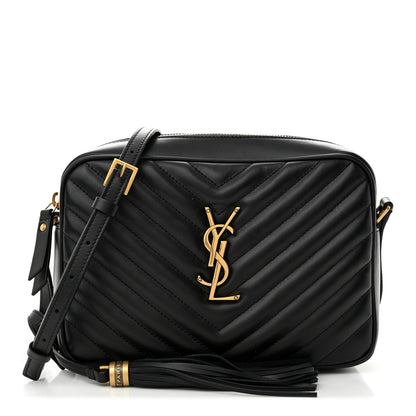Saint Laurent Calfskin Matelasse Monogram Lou Camera Bag Black 1 of 14