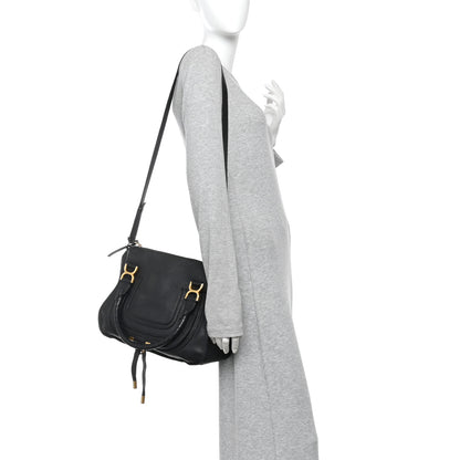 Chloe Calfskin Medium Marcie Satchel Black 2 of 9