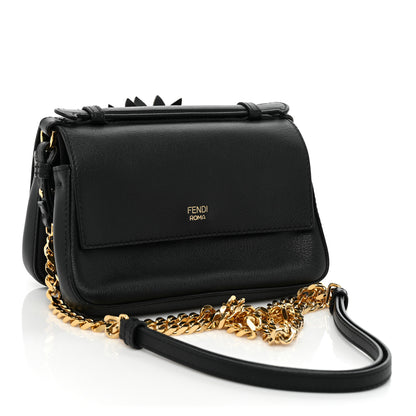 Fendi Calfskin Snakeskin F is Fendi Micro Double Baguette Black Multicolor 3 of 13