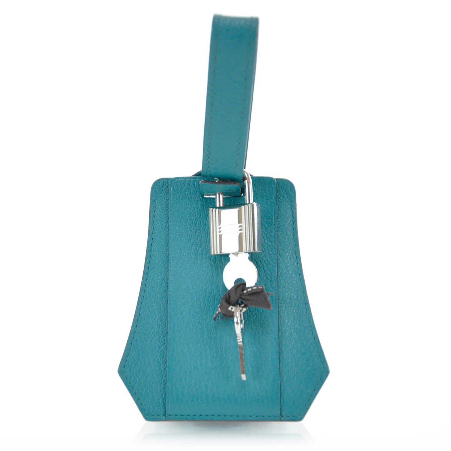 Chevre Luggage Tag Bleu Paon