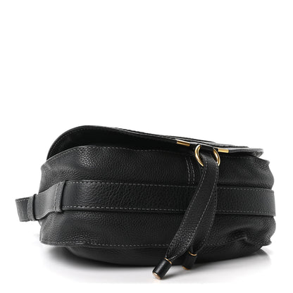 Chloe Grained Calfskin Medium Marcie Saddle Bag Black 4 of 10