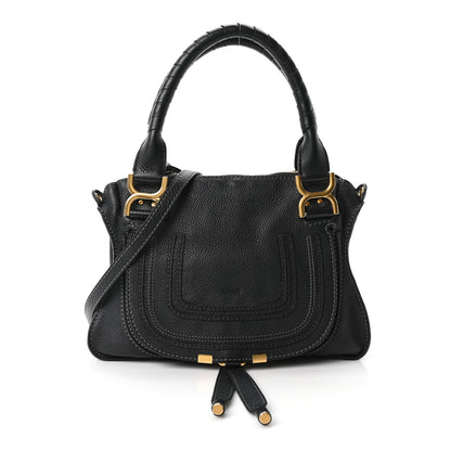 Chloe Calfskin Small Marcie Satchel Black 1 of 10