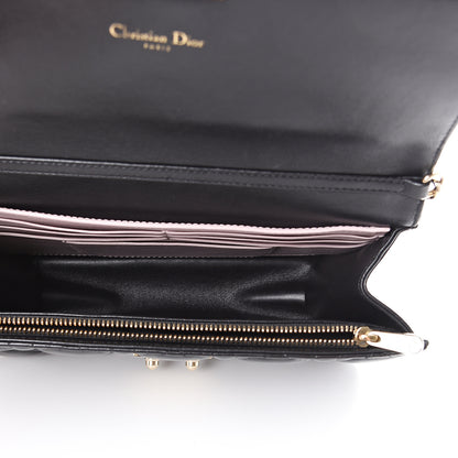 Christian Dior Lambskin Cannage Miss Dior Promenade Pouch Black 4 of 16
