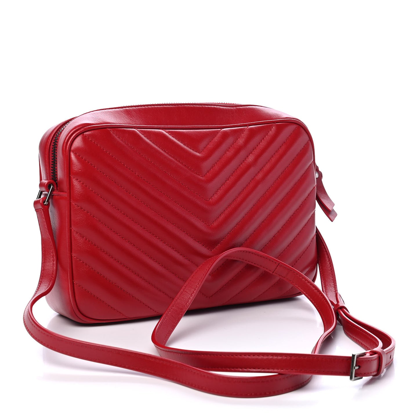 Calfskin Matelasse Monogram Lou Camera Bag Rouge Eros