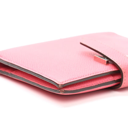 Hermes Epsom Bearn Compact Wallet Rose Azalee 11 of 16