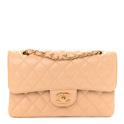 Chanel Caviar Quilted Small Double Flap Beige 1 of 10